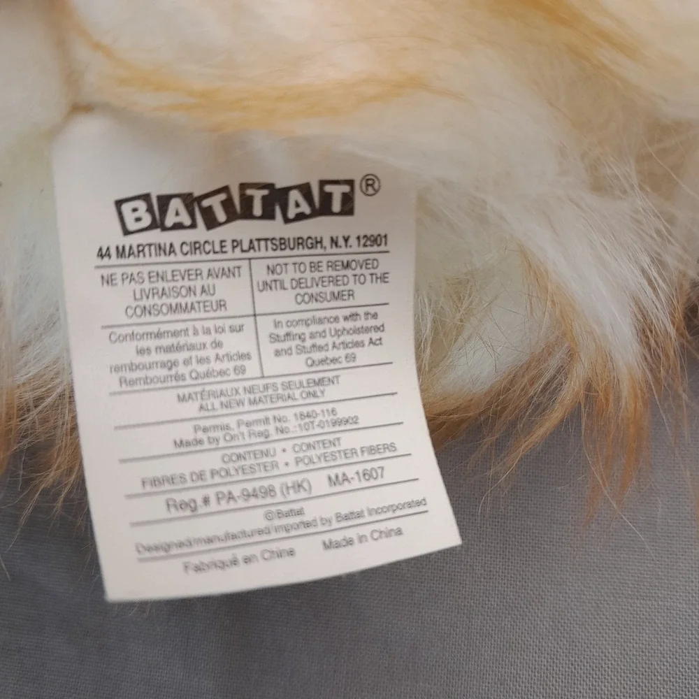 Battat Shih Tzu Puppy Plush White Tan Dog 6